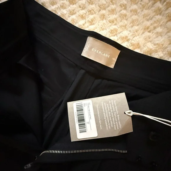 Everlane Way High Drape Pant, Black. NWT. Size 10R - Picture 7 of 7